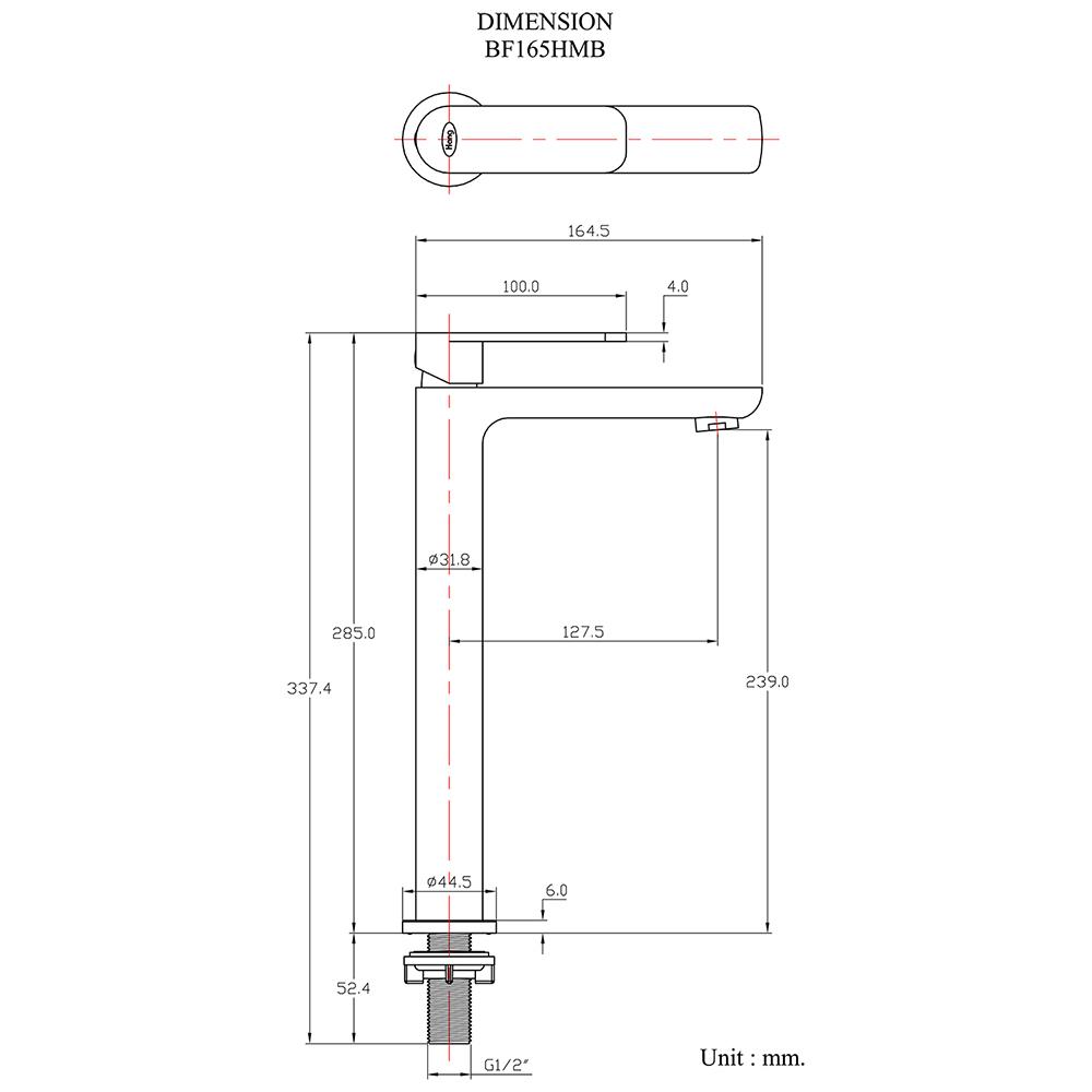 ก๊อกอ่างล้างหน้าเดี่ยว HANG BF-165HMB
