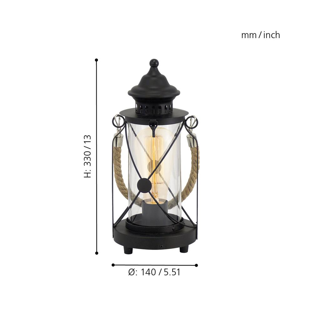 ไฟตั้งโต๊ะ EGLO CS BRADFORD สีดำ