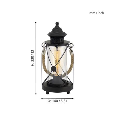 ไฟตั้งโต๊ะ EGLO CS BRADFORD สีดำ_2
