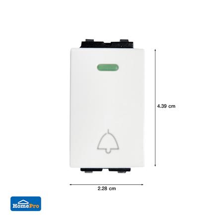 สวิตช์กดกระดิ่ง ELECKTA BASIC สีขาว_6