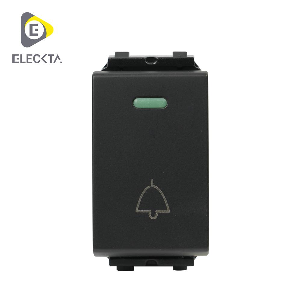 สวิตช์กดกระดิ่ง ELECKTA BASIC สีดำ
