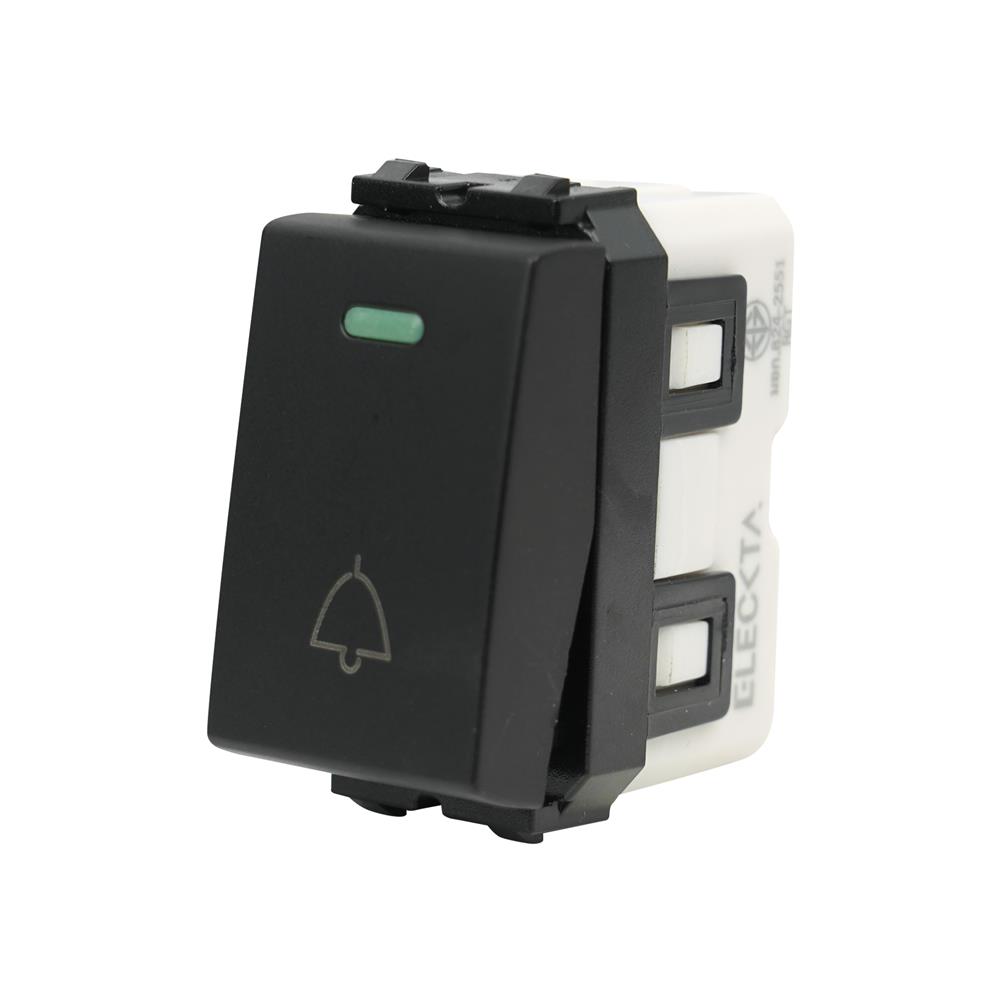 สวิตช์กดกระดิ่ง ELECKTA BASIC สีดำ