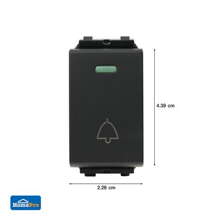 สวิตช์กดกระดิ่ง ELECKTA BASIC สีดำ_3