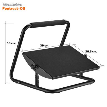 ที่พักเท้าเพื่อสุขภาพ ERGOTREND FOOTREST 08 สีดำ_9