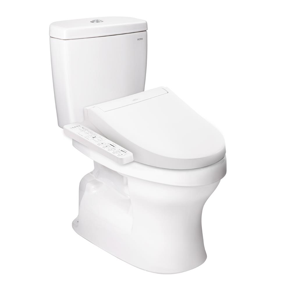 สุขภัณฑ์ 2 ชิ้น พร้อมฝารองนั่งอัตโนมัติ TOTO CST340UW2R1 3/4.8 ลิตร