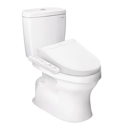 สุขภัณฑ์ 2 ชิ้น พร้อมฝารองนั่งอัตโนมัติ TOTO CST340UW2R1 3/4.8 ลิตร