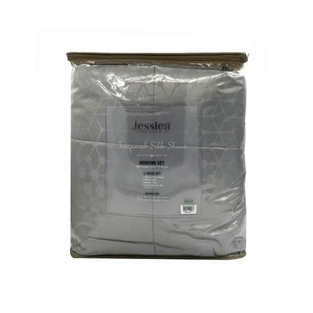 ชุดผ้าปูที่นอน 6 ฟุต 6 ชิ้น JESSICA SILKSHINE 22033-QS744_3