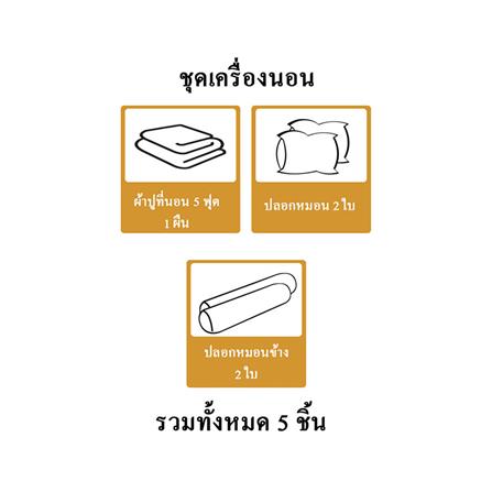 ชุดผ้าปูที่นอน 5 ฟุต 5 ชิ้น STEVENS SOFTEX AM32_5