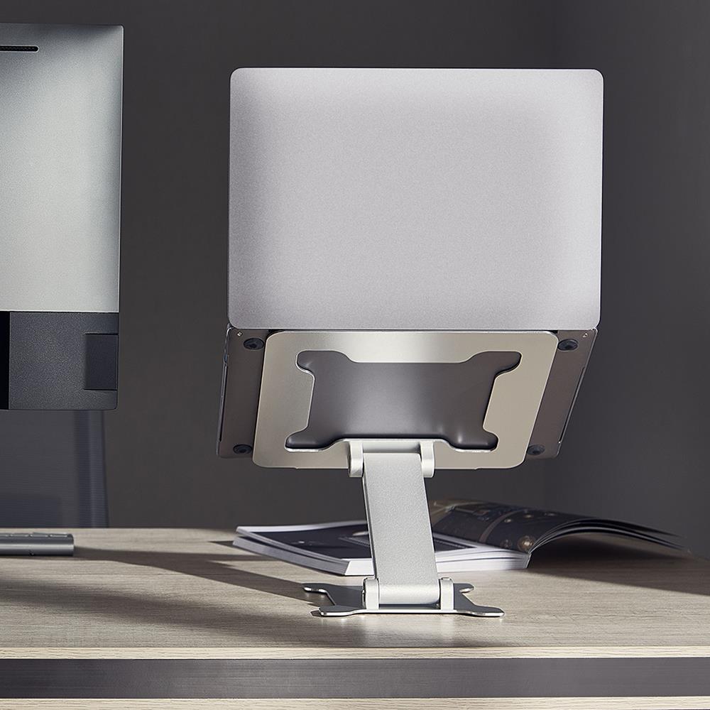 แท่นวางโน้ตบุ๊ก ERGOTREND ALUMINUM LAPTOP RISER 01 สีเงิน