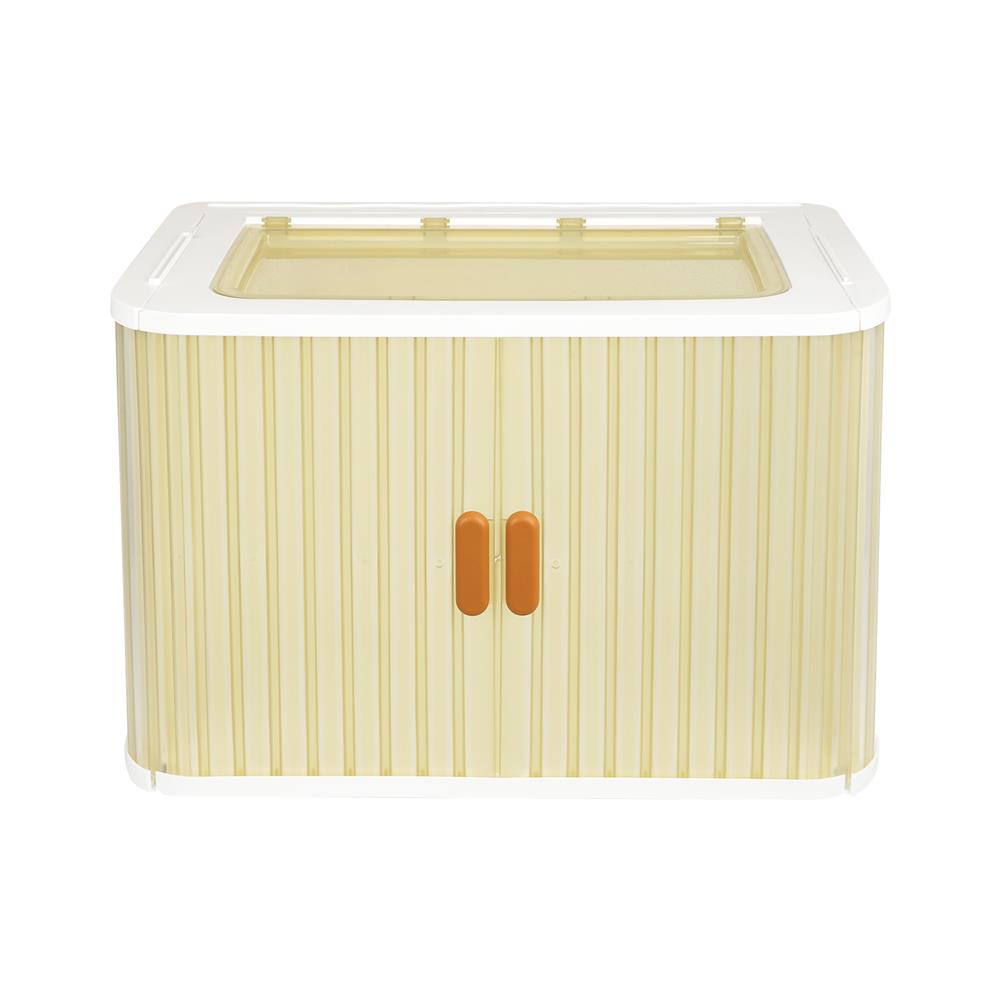 กล่องบานสไลด์ STACKO MEET 60x37x40 ซม. สีขาว/น้ำตาล