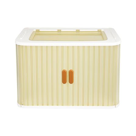 กล่องบานสไลด์ STACKO MEET 60x37x40 ซม. สีขาว/น้ำตาล_2