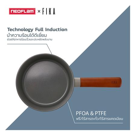 กระทะตื้น 24 ซม. NEOFLAM FIKA RESERVE FULL INDUCTION MIDNIGHT GREEN_5