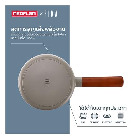 กระทะตื้น 24 ซม. NEOFLAM FIKA RESERVE FULL INDUCTION MIDNIGHT GREEN_6