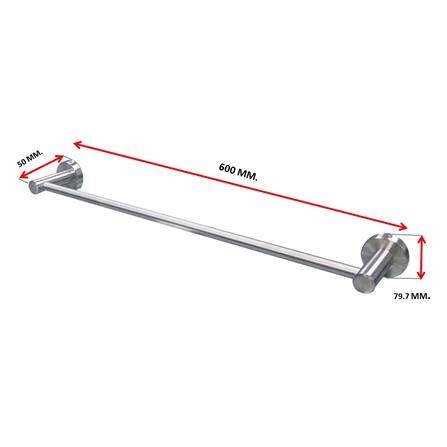 ราวแขวนผ้า LUZERN AS-5060S 60 ซม. สเตนเลส_2