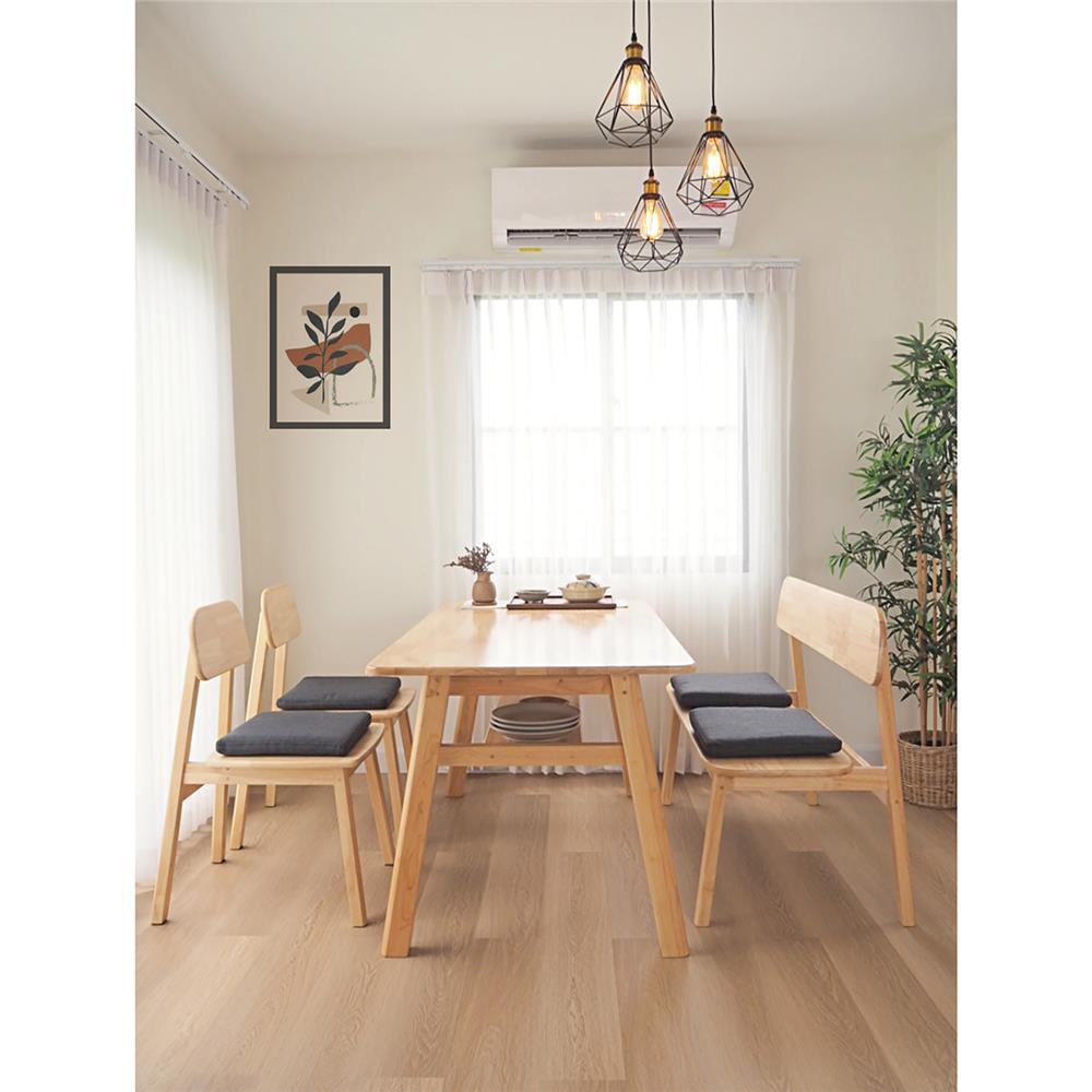 ชุดโต๊ะอาหาร 4 ที่นั่ง BAAN FURNITURE GASTON BENCH SET 150 ซม. สีไม้ธรรมชาติ