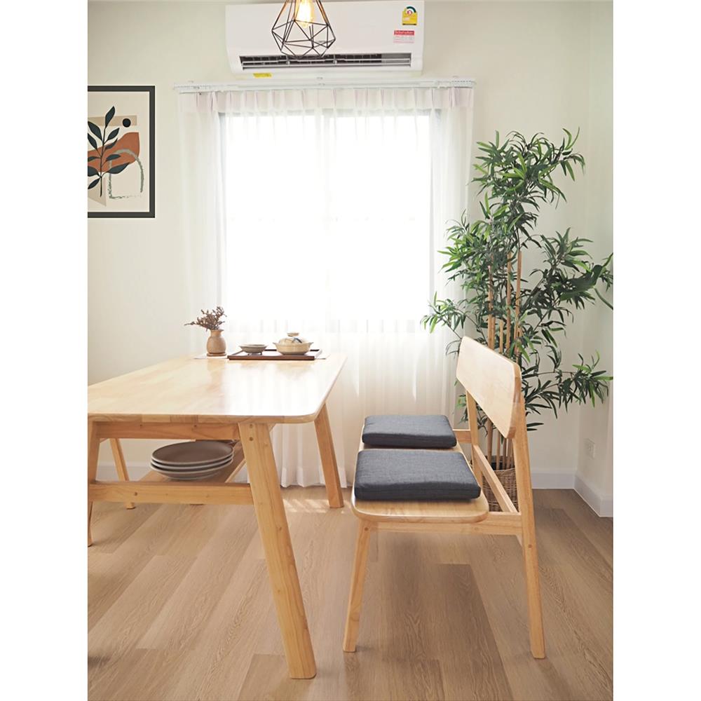 ชุดโต๊ะอาหาร 4 ที่นั่ง BAAN FURNITURE GASTON BENCH SET 150 ซม. สีไม้ธรรมชาติ