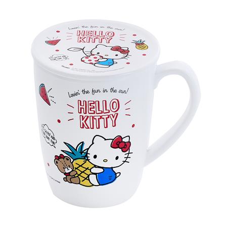 ถ้วยหูเมลามีน+ฝา 450 มล. KITTY SUMMER FRUITS_0