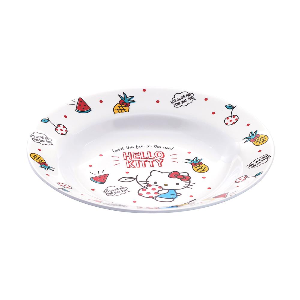 จานเมลามีนลึก 8 นิ้ว SUPERWARE KITTY SUMMER FRUITS