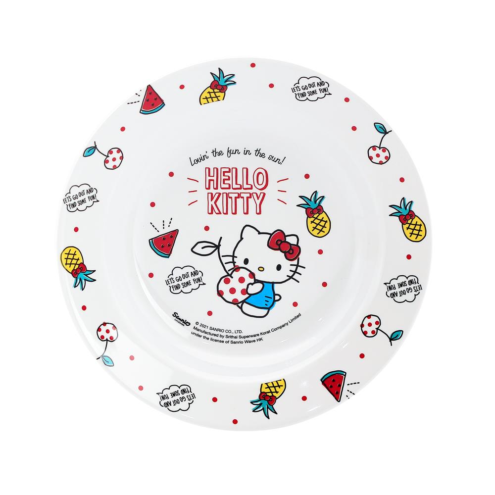 จานเมลามีนลึก 8 นิ้ว SUPERWARE KITTY SUMMER FRUITS