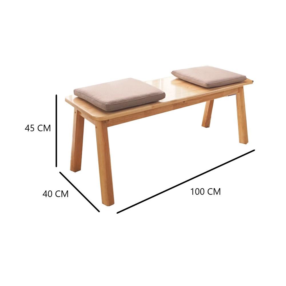 ชุดโต๊ะอาหาร 4 ที่นั่ง BAAN FURNITURE GASTON SET สีธรรมชาติ