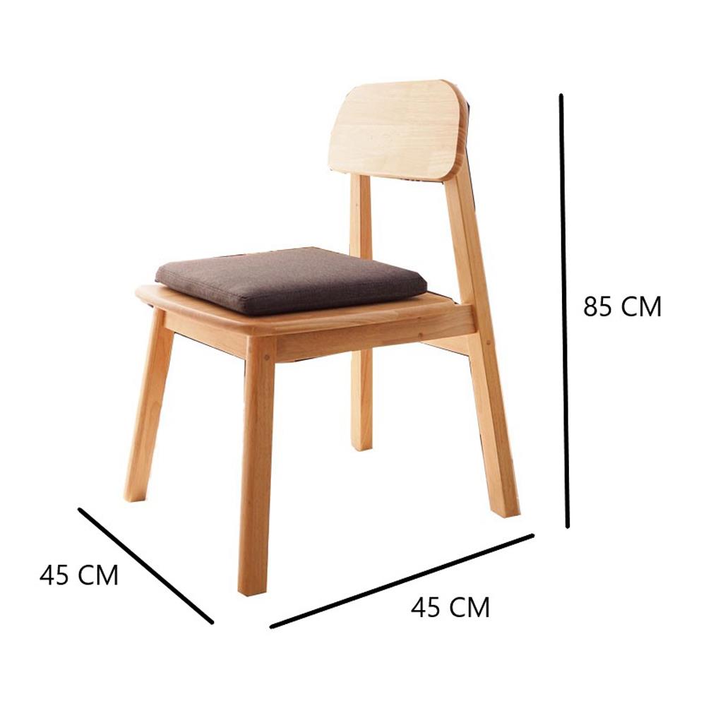 ชุดโต๊ะอาหาร 4 ที่นั่ง BAAN FURNITURE GASTON SET สีธรรมชาติ