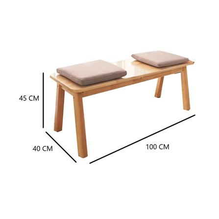 ชุดโต๊ะอาหาร 4 ที่นั่ง BAAN FURNITURE GASTON SET สีธรรมชาติ_8