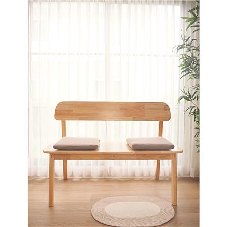ชุดโต๊ะอาหาร 4 ที่นั่ง BAAN FURNITURE GASTON BENCH SET 120 ซม. สีไม้ธรรมชาติ_6