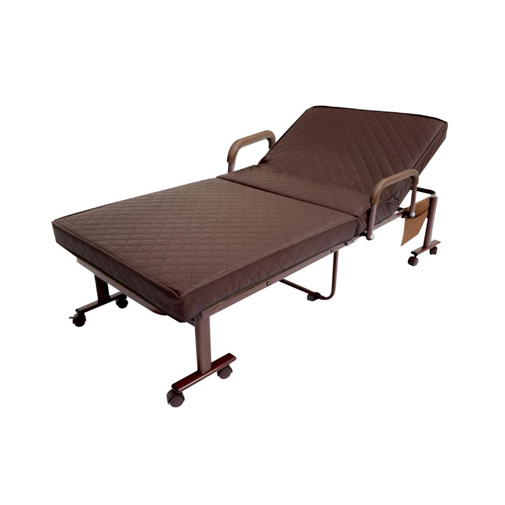 เตียงพับพร้อม TOPPER THAIBULL OLT150-100B สีน้ำตาล