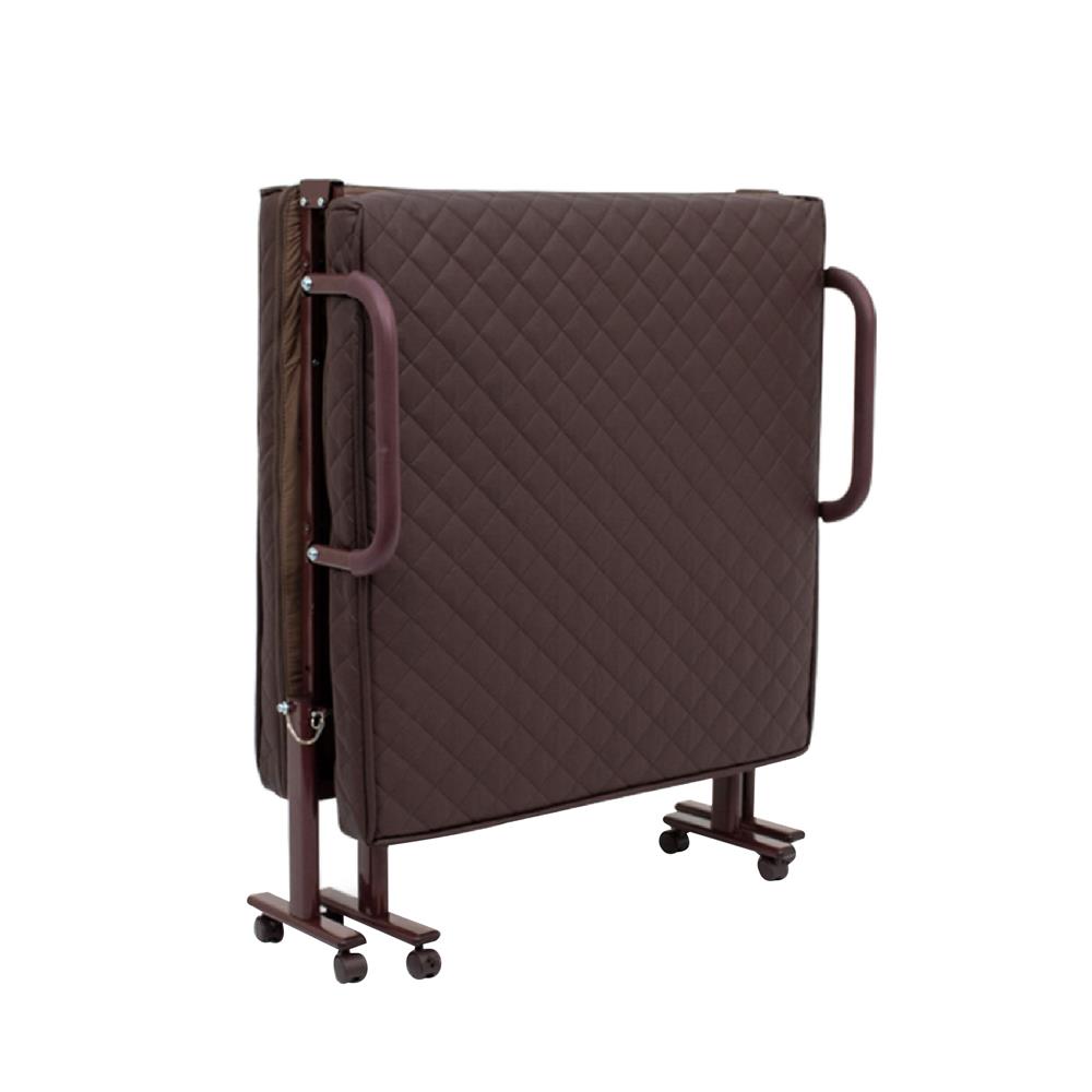 เตียงพับพร้อม TOPPER THAIBULL OLT150-100B สีน้ำตาล