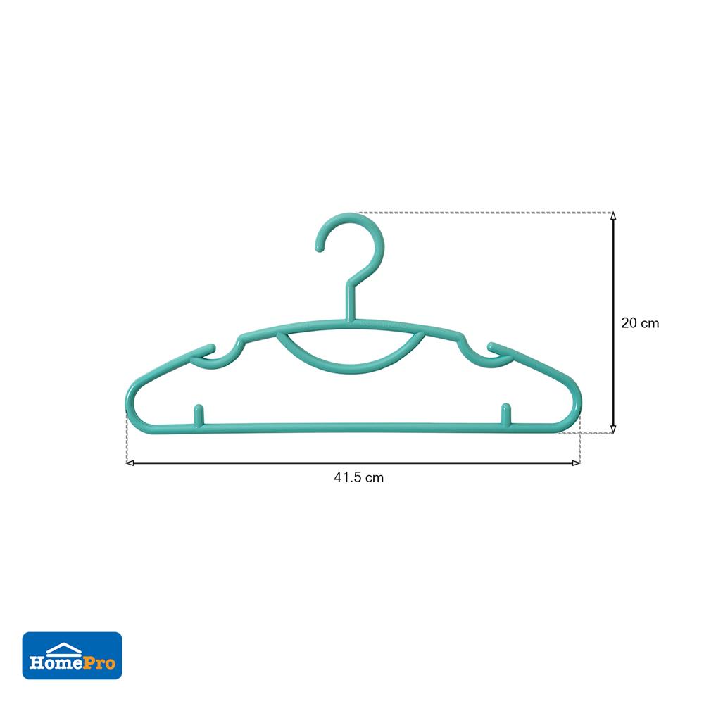 ไม้แขวนเสื้อคิงไซซ์ PLIM สีเขียวอ่อน แพ็ก 6 ชิ้น