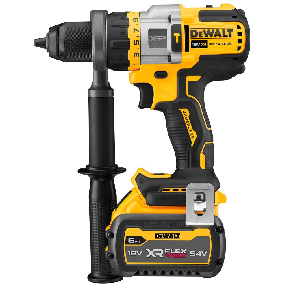 สว่านกระแทกไร้สาย (พร้อมแบตเตอรี่) DEWALT DCD999T1-B1 20 โวลต์