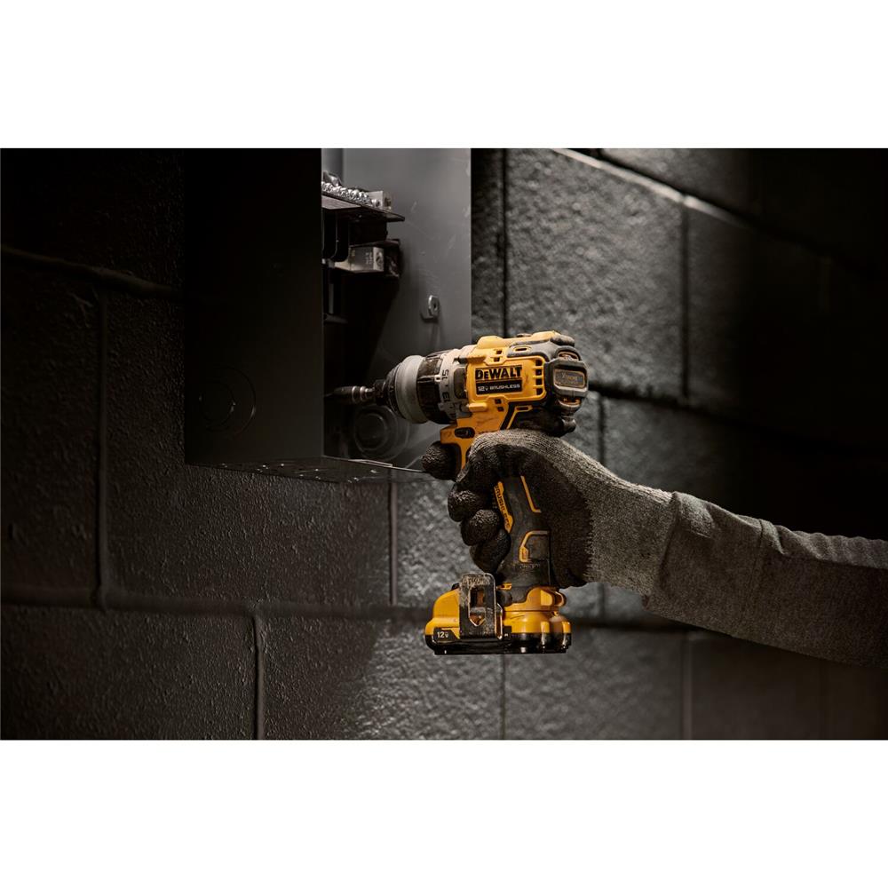 สว่านไร้สาย (พร้อมแบตเตอรี่) DEWALT DCD703D2-b1 SETหัว 5 IN 1 12 โวลต์