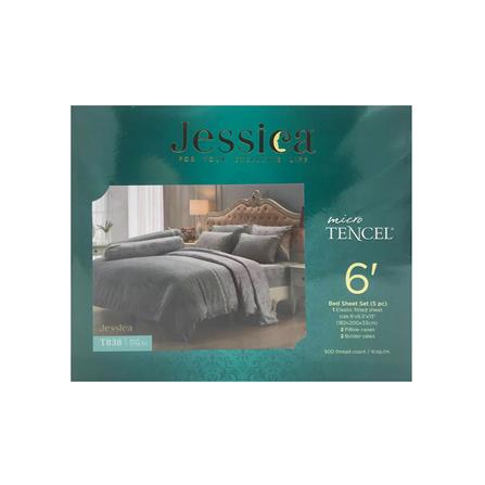 ชุดผ้าปูที่นอน 6 ฟุต 5 ชิ้น JESSICA TENCEL 20164-T838_3