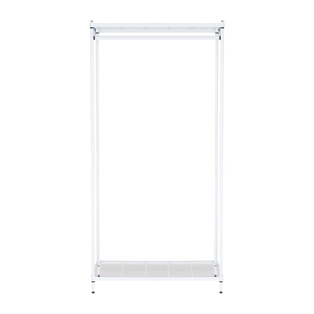 ตู้เสื้อผ้าราวแขวนชั้นวาง PLIM 1แถม1 สีขาว