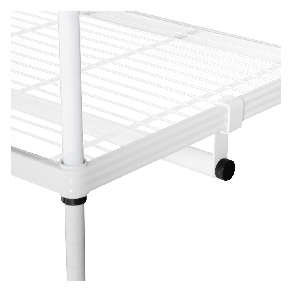 ตู้เสื้อผ้าราวแขวนชั้นวาง PLIM 1แถม1 สีขาว