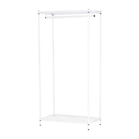 ตู้เสื้อผ้าราวแขวนชั้นวาง PLIM 1แถม1 สีขาว_3