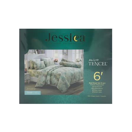 ชุดผ้าปูที่นอน 6 ฟุต 5 ชิ้น JESSICA TENCEL 20164-T849_3