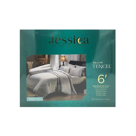 ชุดผ้าปูที่นอน 6 ฟุต 5 ชิ้น JESSICA TENCEL 20164-T836_3