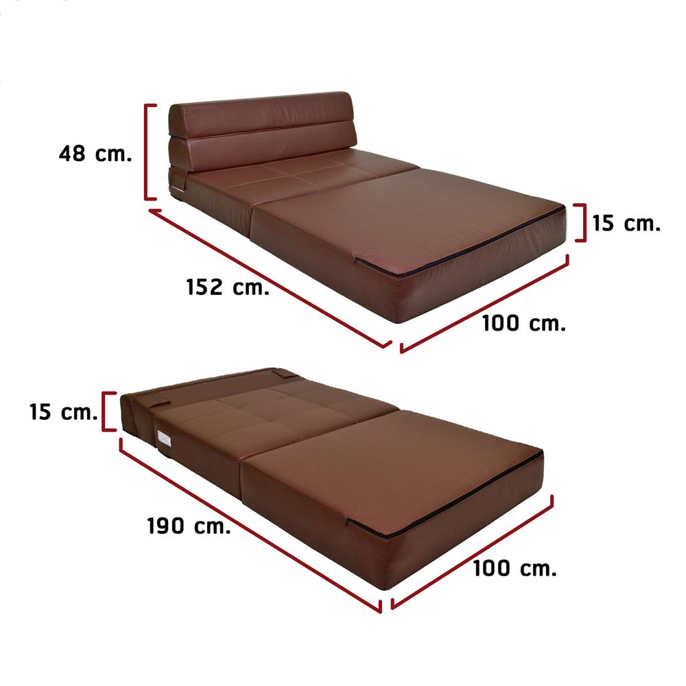 โซฟาเบด THAIBULL OLT-PU501-100 สีน้ำตาล