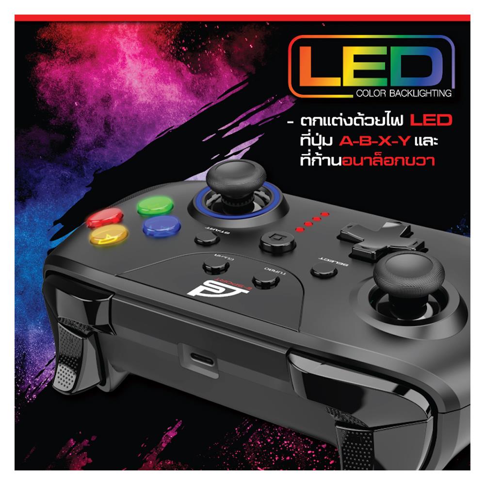 จอยเกมส์ไร้สาย SIGNO EXCUBER WC-661 สีดำ