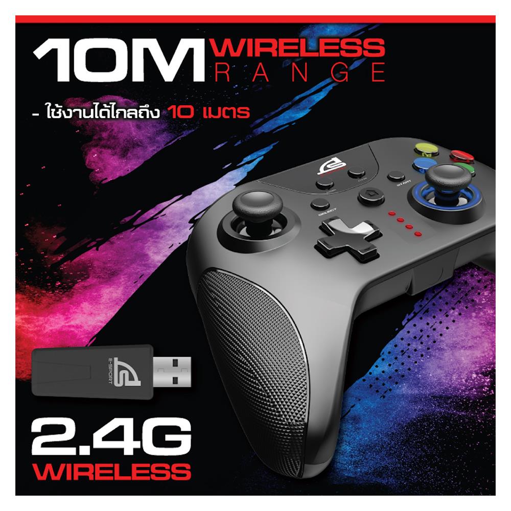 จอยเกมส์ไร้สาย SIGNO EXCUBER WC-661 สีดำ