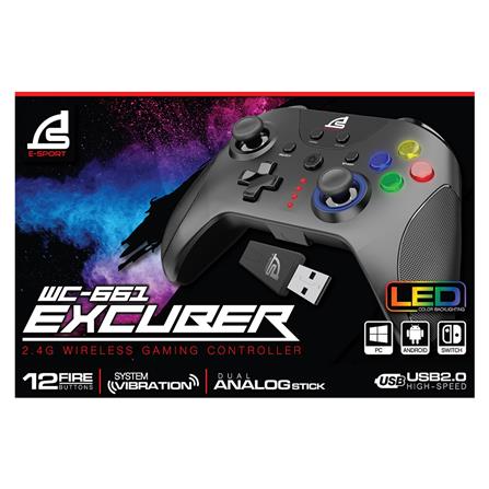 จอยเกมส์ไร้สาย SIGNO EXCUBER WC-661 สีดำ_7