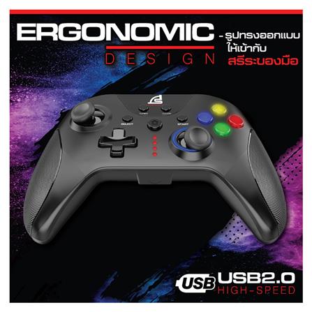 จอยเกมส์ไร้สาย SIGNO EXCUBER WC-661 สีดำ_10
