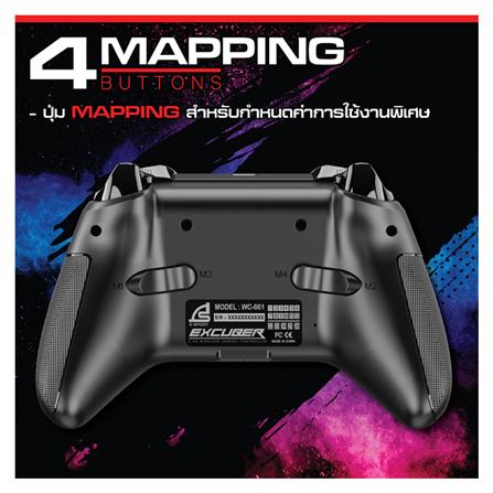 จอยเกมส์ไร้สาย SIGNO EXCUBER WC-661 สีดำ_12
