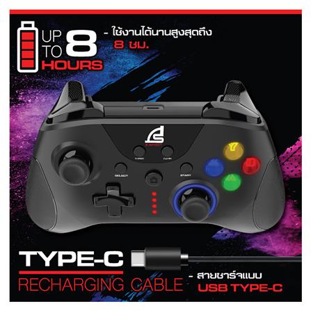 จอยเกมส์ไร้สาย SIGNO EXCUBER WC-661 สีดำ_14