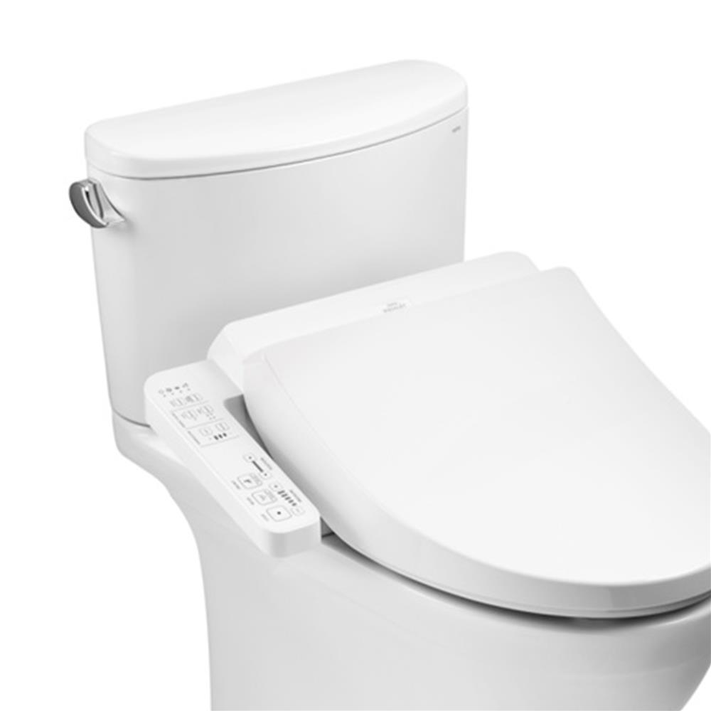 สุขภัณฑ์ 2 ชิ้น พร้อมฝารองนั่งอัตโนมัติ TOTO CST767UW1R 4.8 ลิตร