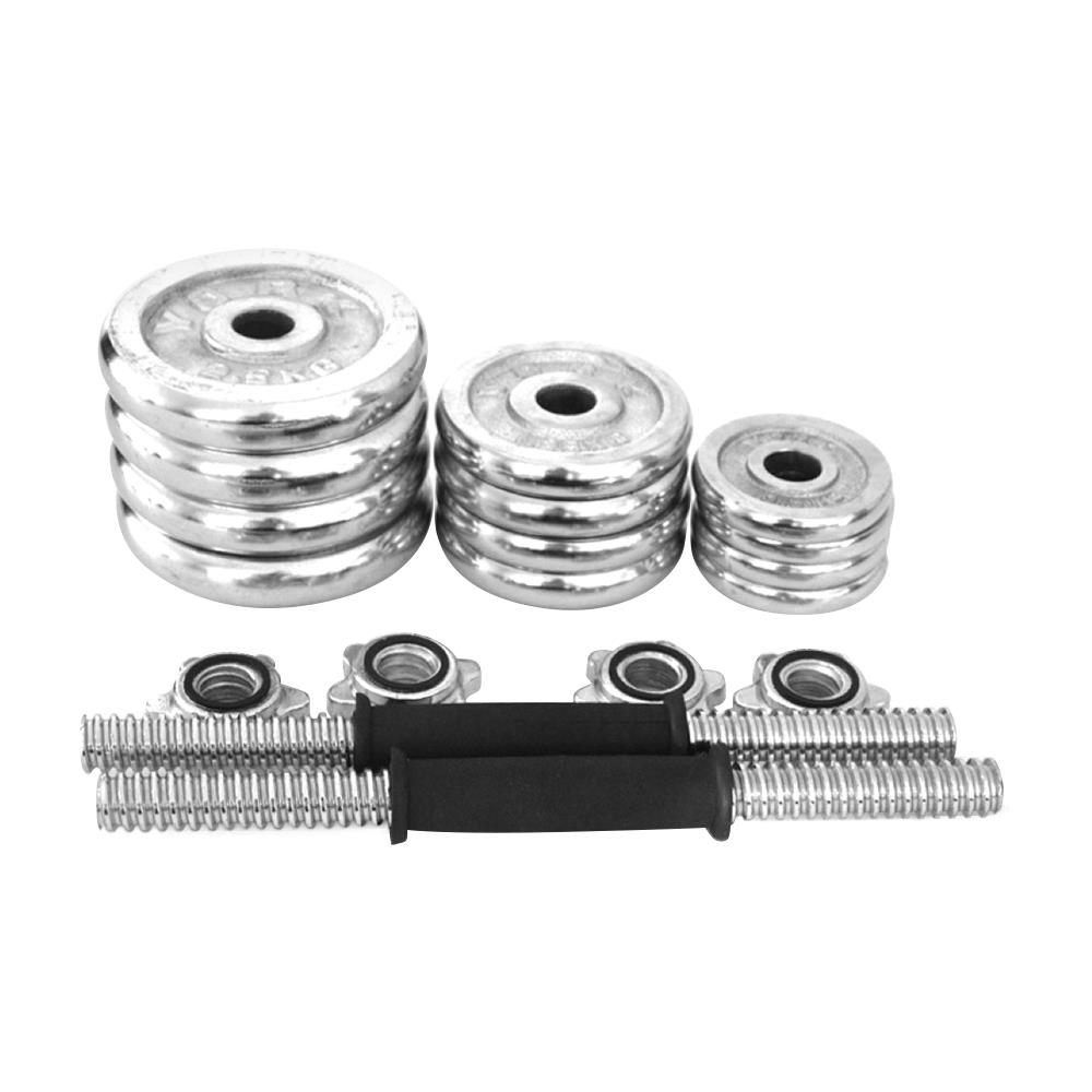 เซ็ตดัมเบลปรับน้ำหนักแบบเหล็ก Grande 20 กก. สีเงิน