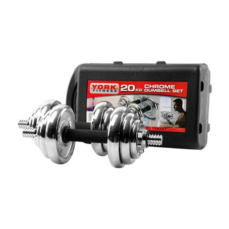 เซ็ตดัมเบลปรับน้ำหนักแบบเหล็ก Grande 20 กก. สีเงิน_3