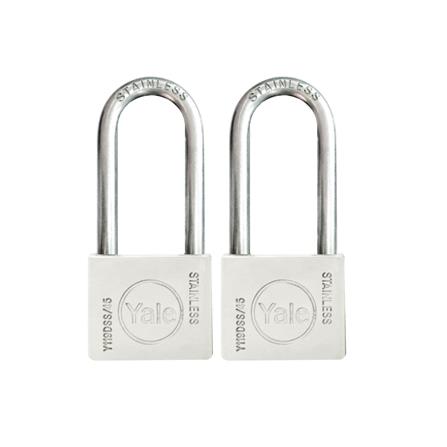 กุญแจคีย์อะไลท์ YALE Y119D SS 45 มม. สีสเตนเลส (แพ็ก 2 ชิ้น)