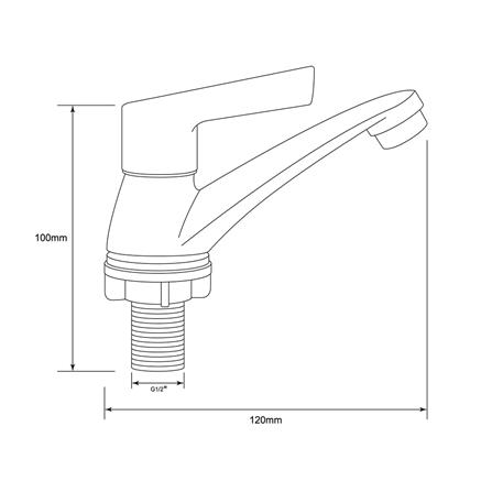 ก๊อกอ่างล้างหน้า DONMARK GL-1245_2